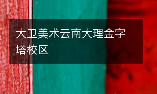 大卫美术云南大理金字塔校区