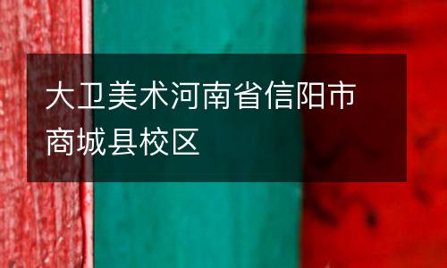 大卫美术河南省信阳市商城县校区